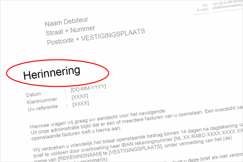 Factuurprogramma Verstuur snel een factuur in je eigen huisstijl