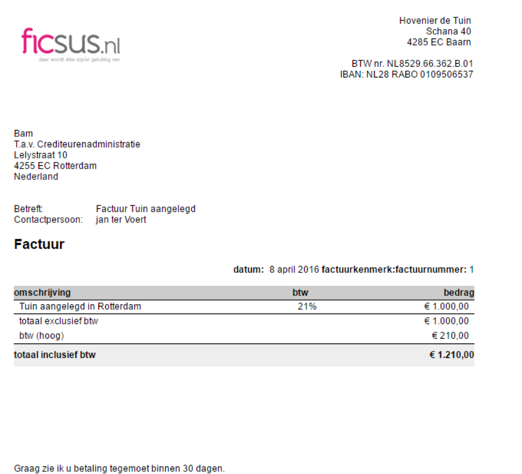 Factuurprogramma: Verstuur snel factuur in je eigen huisstijl! -